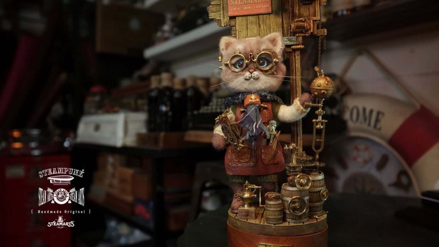 Mechanic No. 2 MR.BLUE Wool Felt Handmade