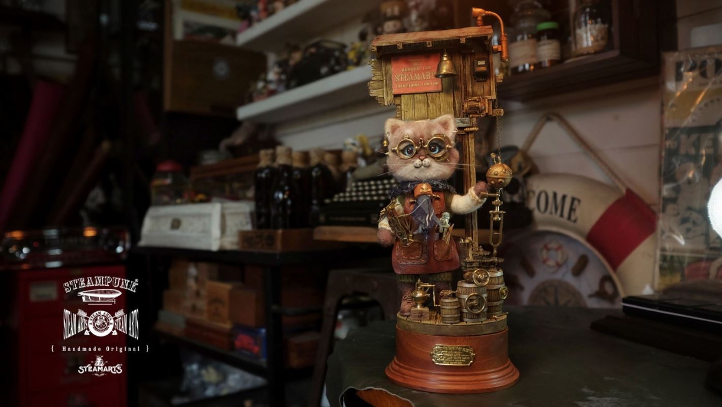 Mechanic No. 2 MR.BLUE Wool Felt Handmade