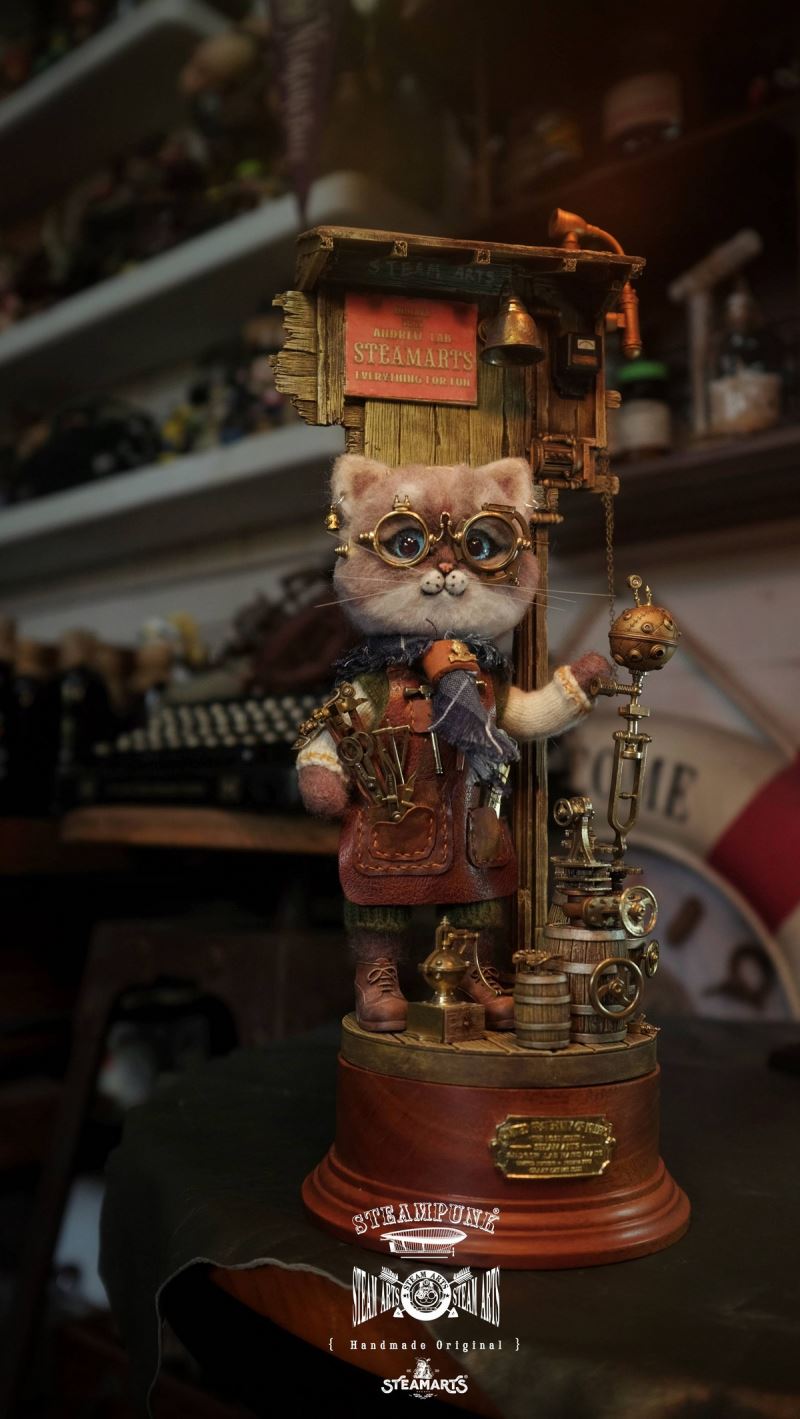 Mechanic No. 2 MR.BLUE Wool Felt Handmade