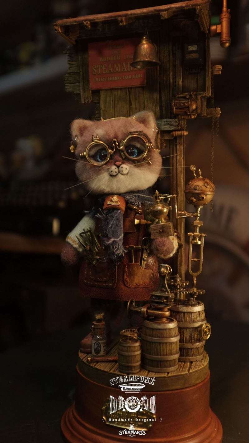 Mechanic No. 2 MR.BLUE Wool Felt Handmade