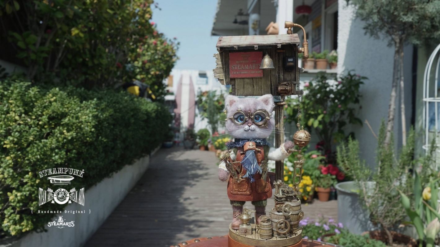 Mechanic No. 2 MR.BLUE Wool Felt Handmade