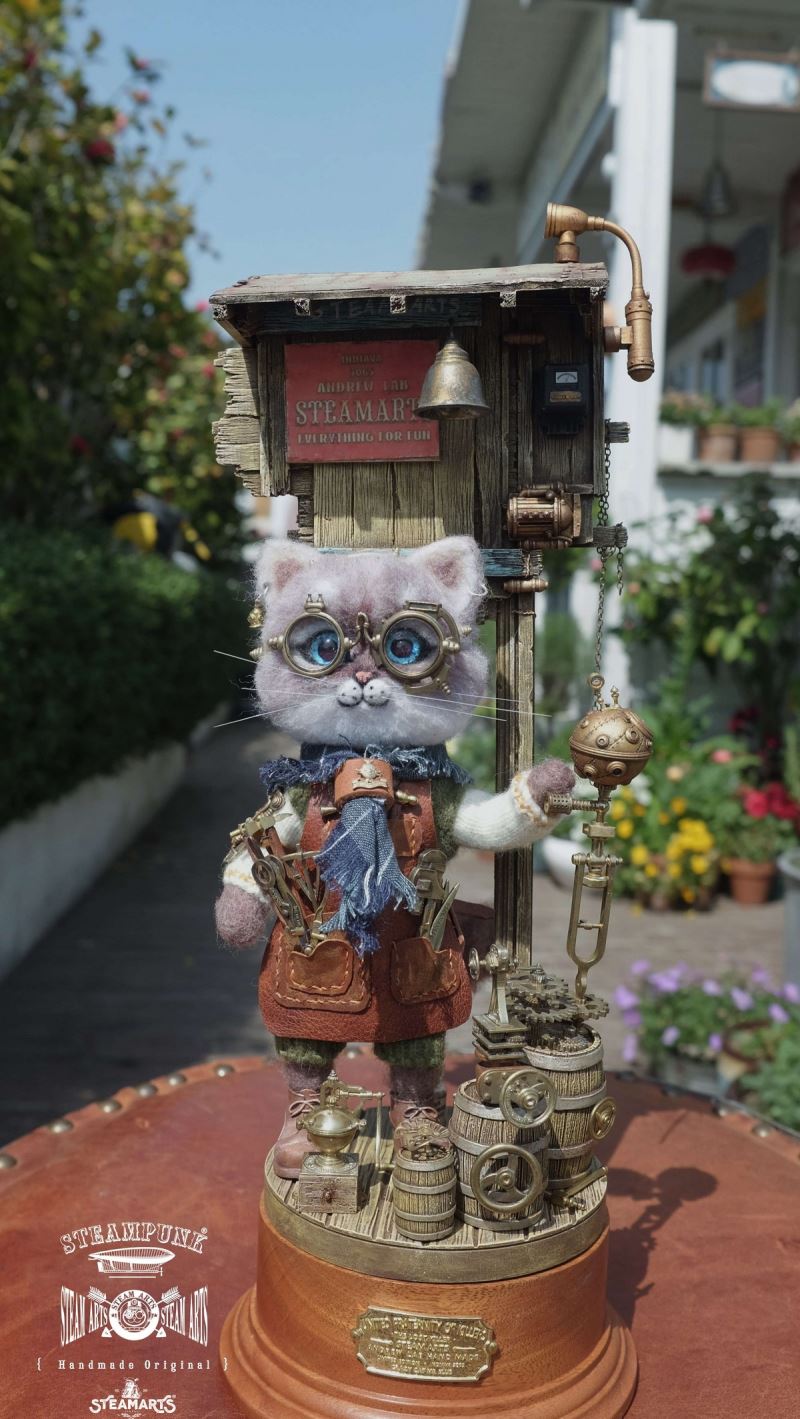 Mechanic No. 2 MR.BLUE Wool Felt Handmade