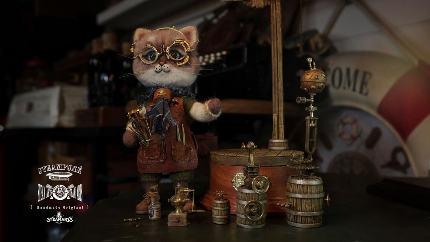 Mechanic No. 2 MR.BLUE Wool Felt Handmade