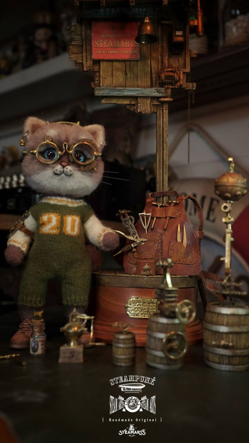 Mechanic No. 2 MR.BLUE Wool Felt Handmade