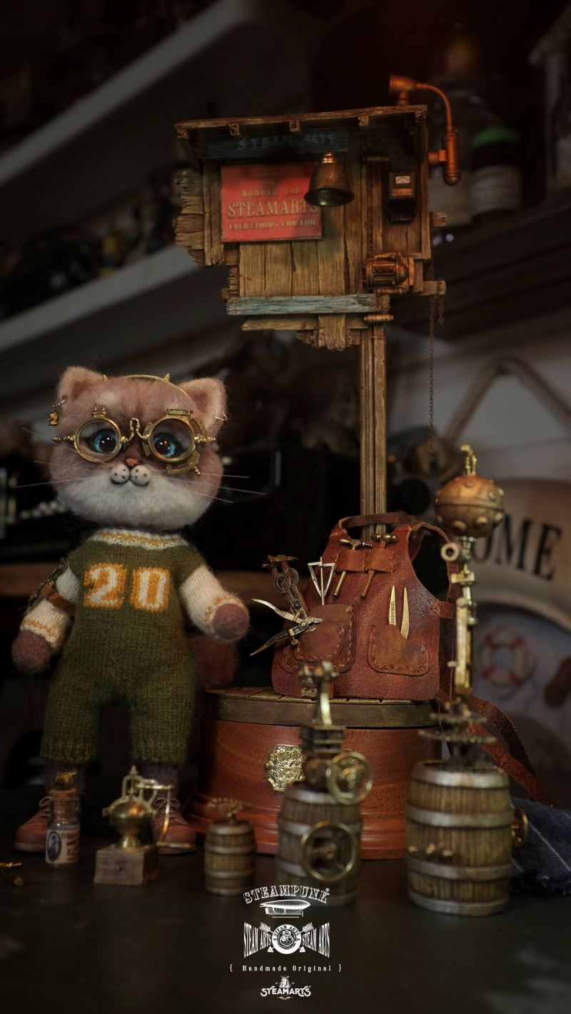 Mechanic No. 2 MR.BLUE Wool Felt Handmade