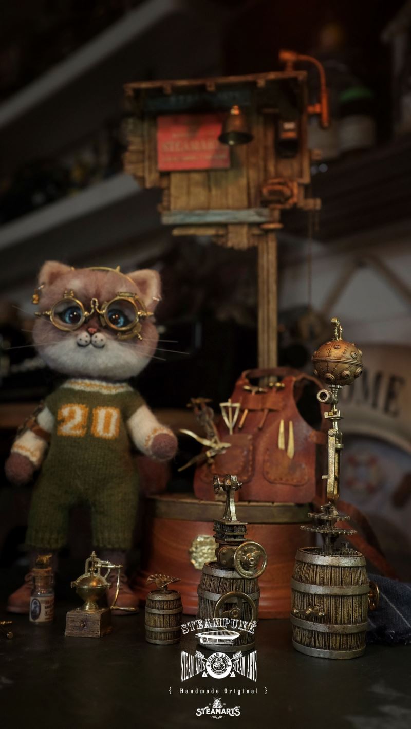 Mechanic No. 2 MR.BLUE Wool Felt Handmade