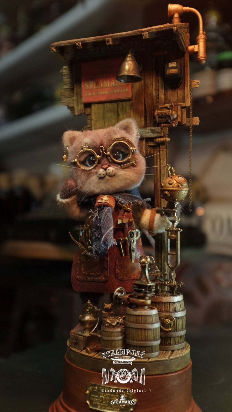 Mechanic No. 2 MR.BLUE Wool Felt Handmade