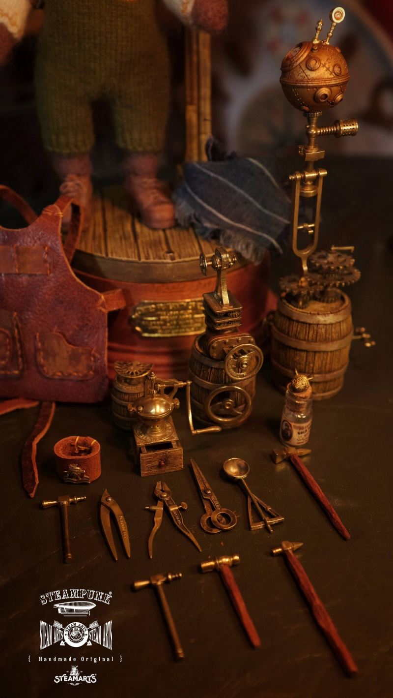 Mechanic No. 2 MR.BLUE Wool Felt Handmade