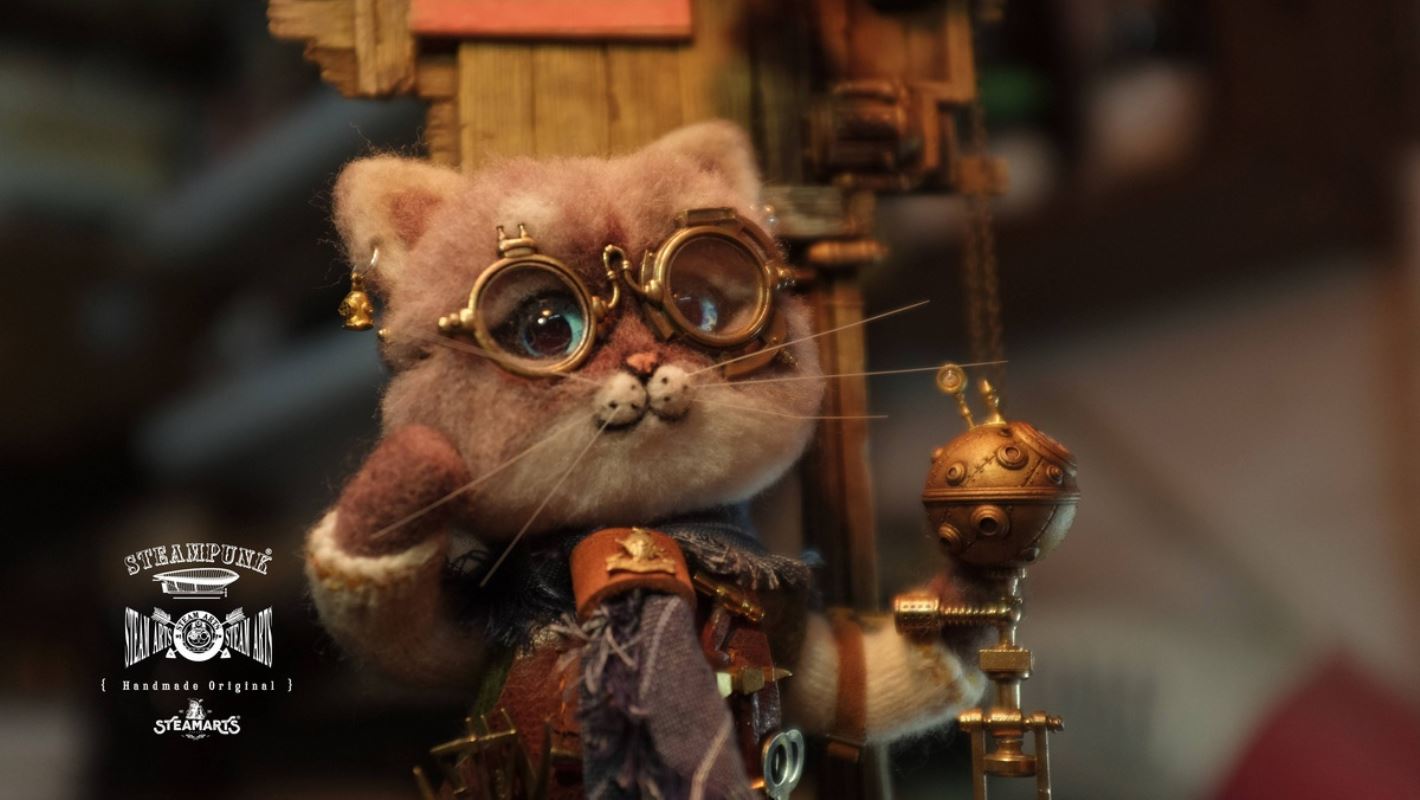 Mechanic No. 2 MR.BLUE Wool Felt Handmade