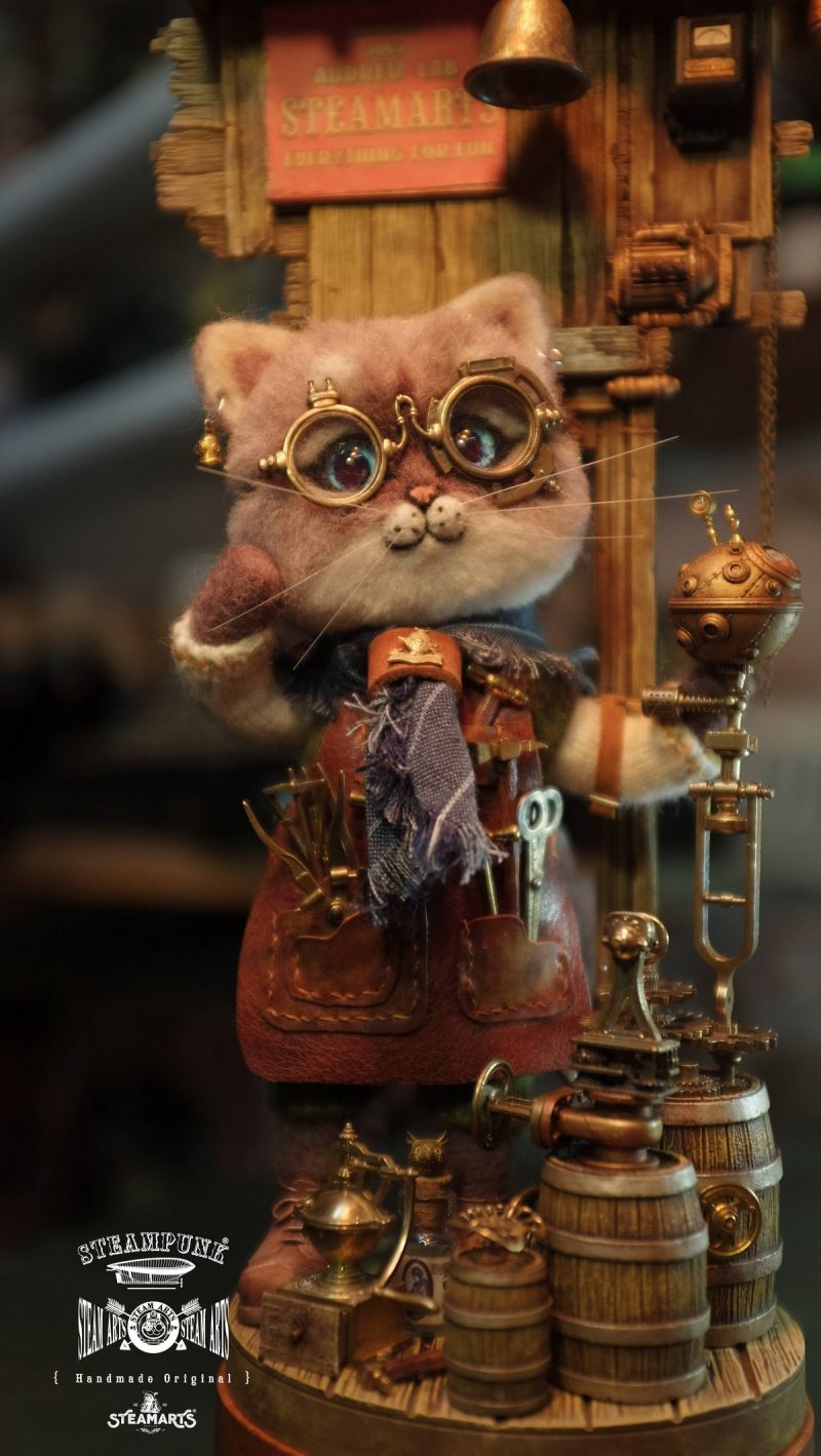 Mechanic No. 2 MR.BLUE Wool Felt Handmade