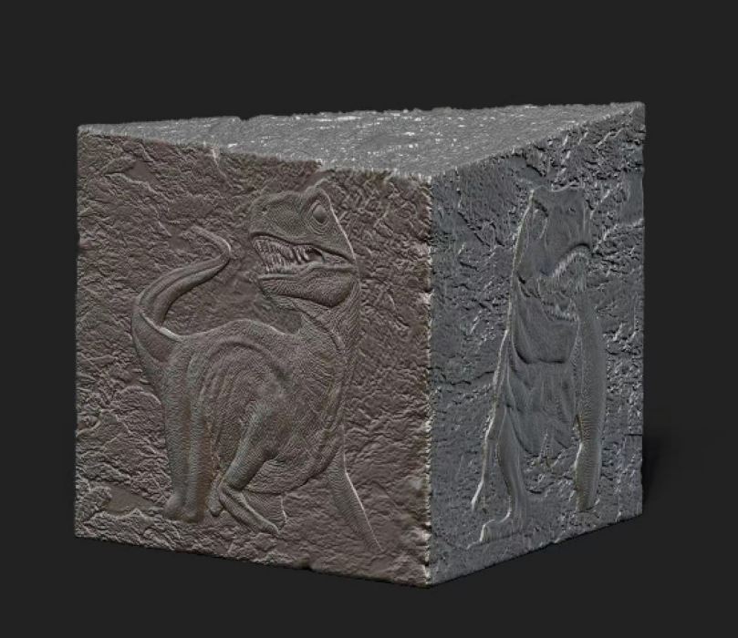 Jurassic Park 30th Anniversary Tyrannosaurus / Velociraptor Bronze Statue