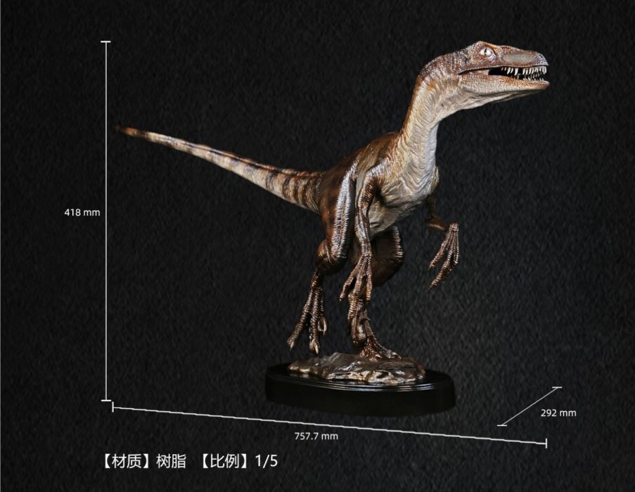 Jurassic Park 30th Anniversary Tyrannosaurus / Velociraptor Bronze Statue