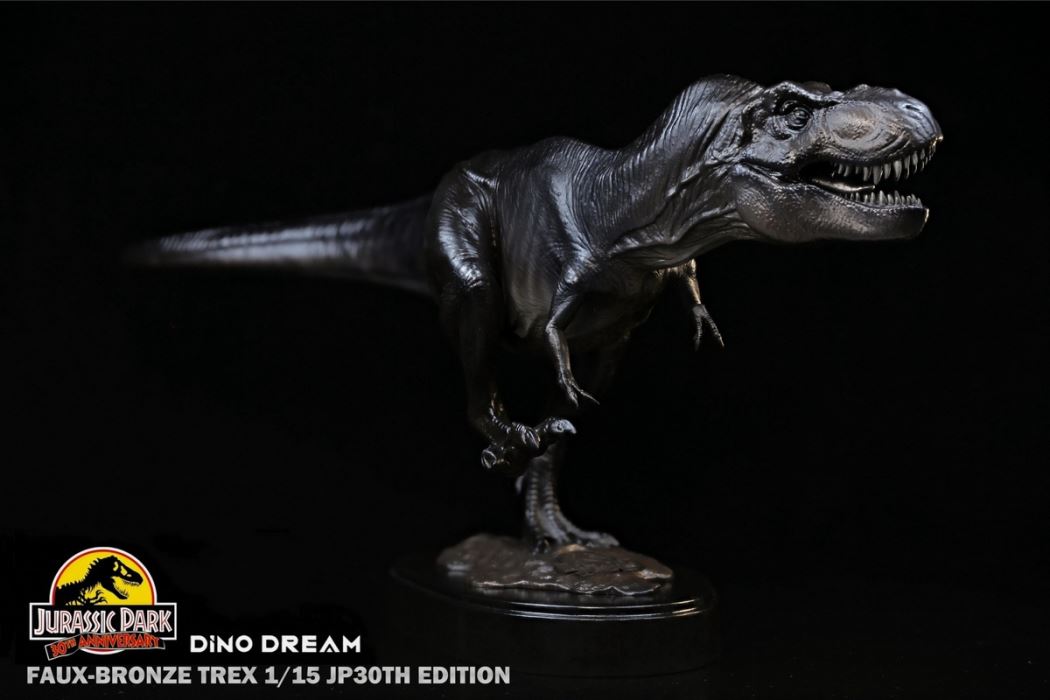 Jurassic Park 30th Anniversary Tyrannosaurus / Velociraptor Bronze Statue