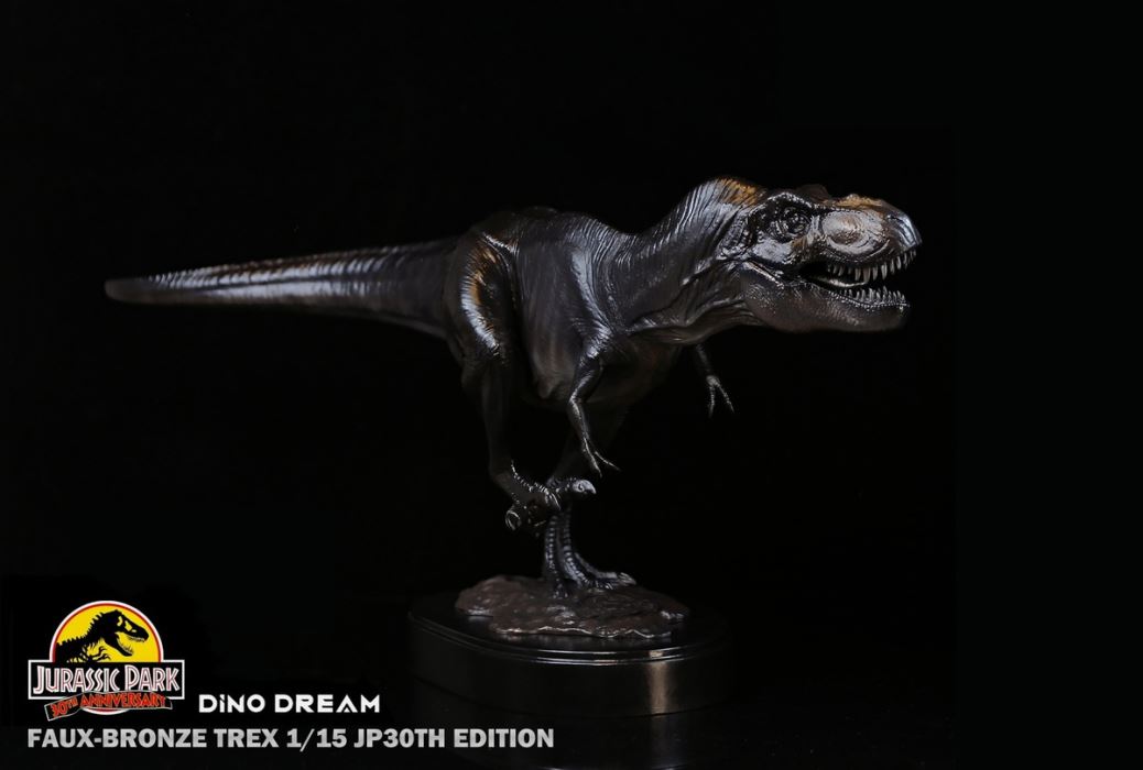 Jurassic Park 30th Anniversary Tyrannosaurus / Velociraptor Bronze Statue