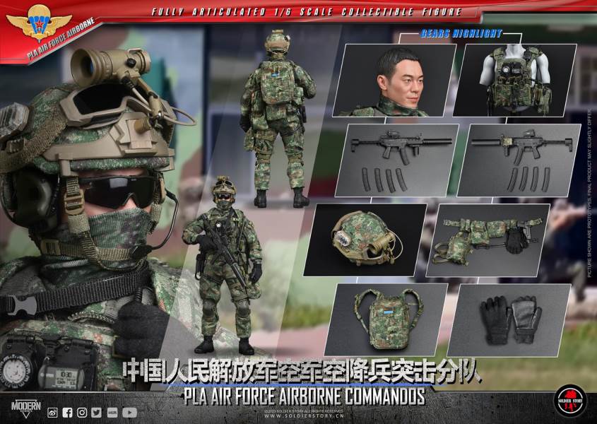 Chinese People's Liberation Army Air Force Airborne Assault Unit 1/6