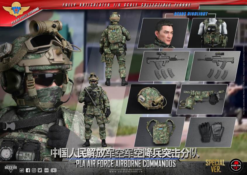 Chinese People's Liberation Army Air Force Airborne Assault Unit 1/6