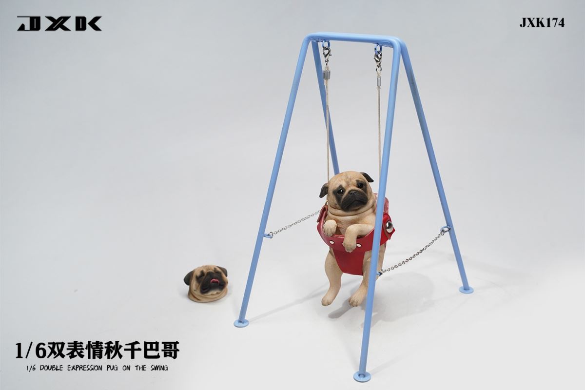 Pug On The Swing 1/6