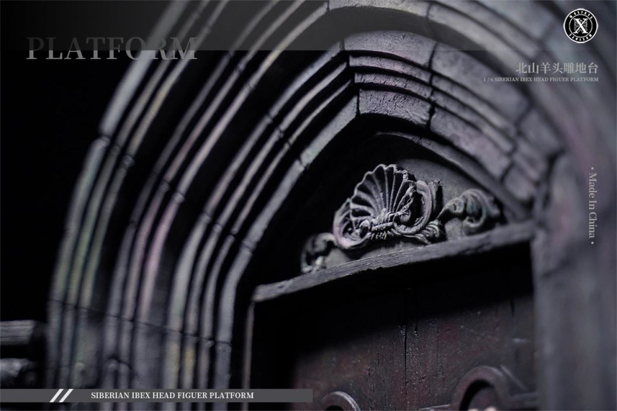 Siberian Ibex Head Figuer Platform (MS2204B) 1/6