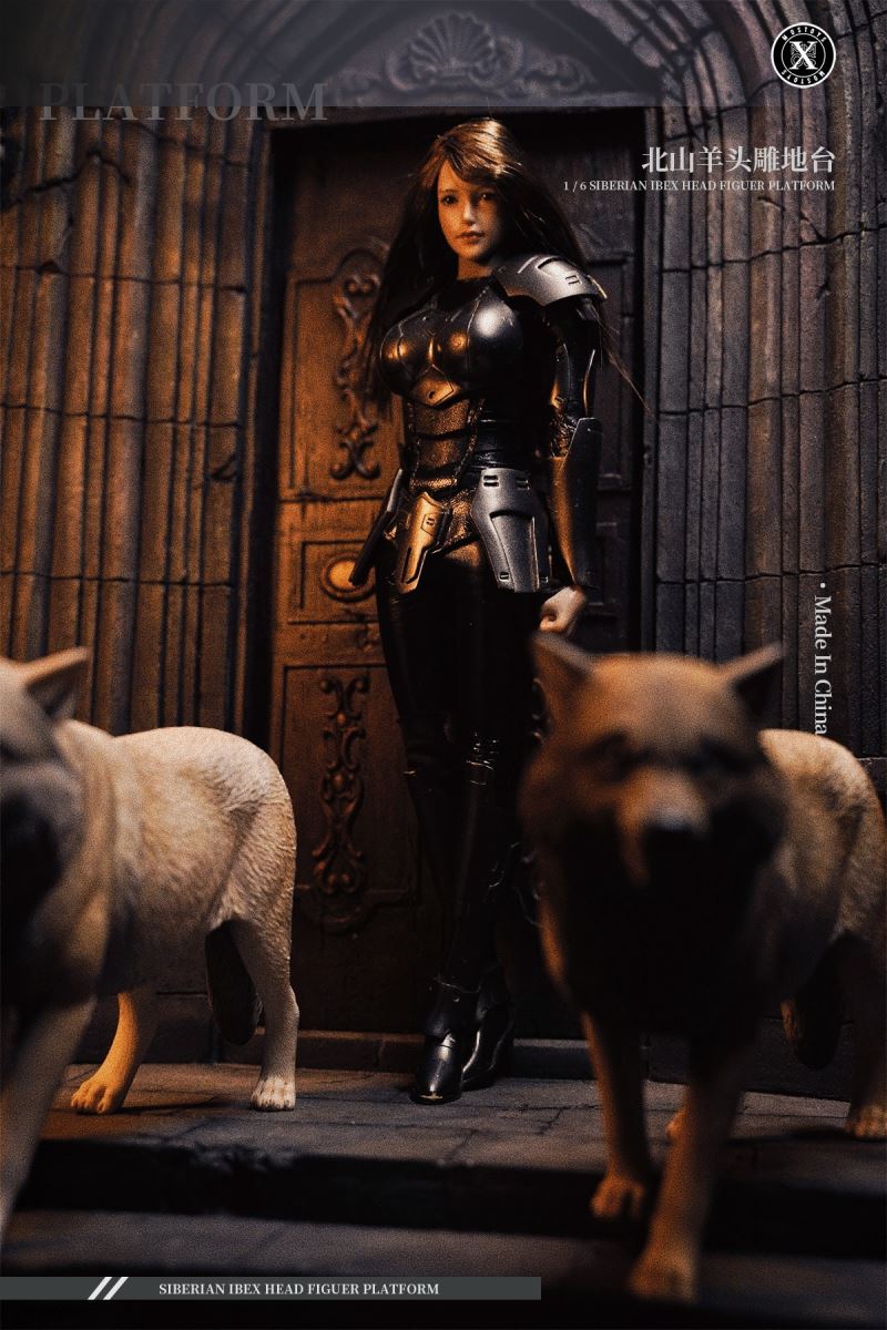 Siberian Ibex Head Figuer Platform (MS2204B) 1/6