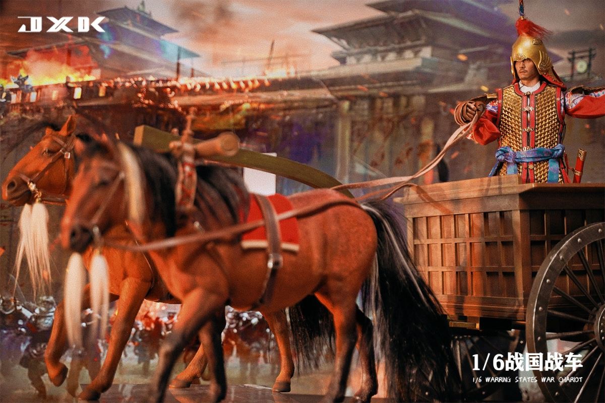 Warring States War Chariot scene platform 1/6