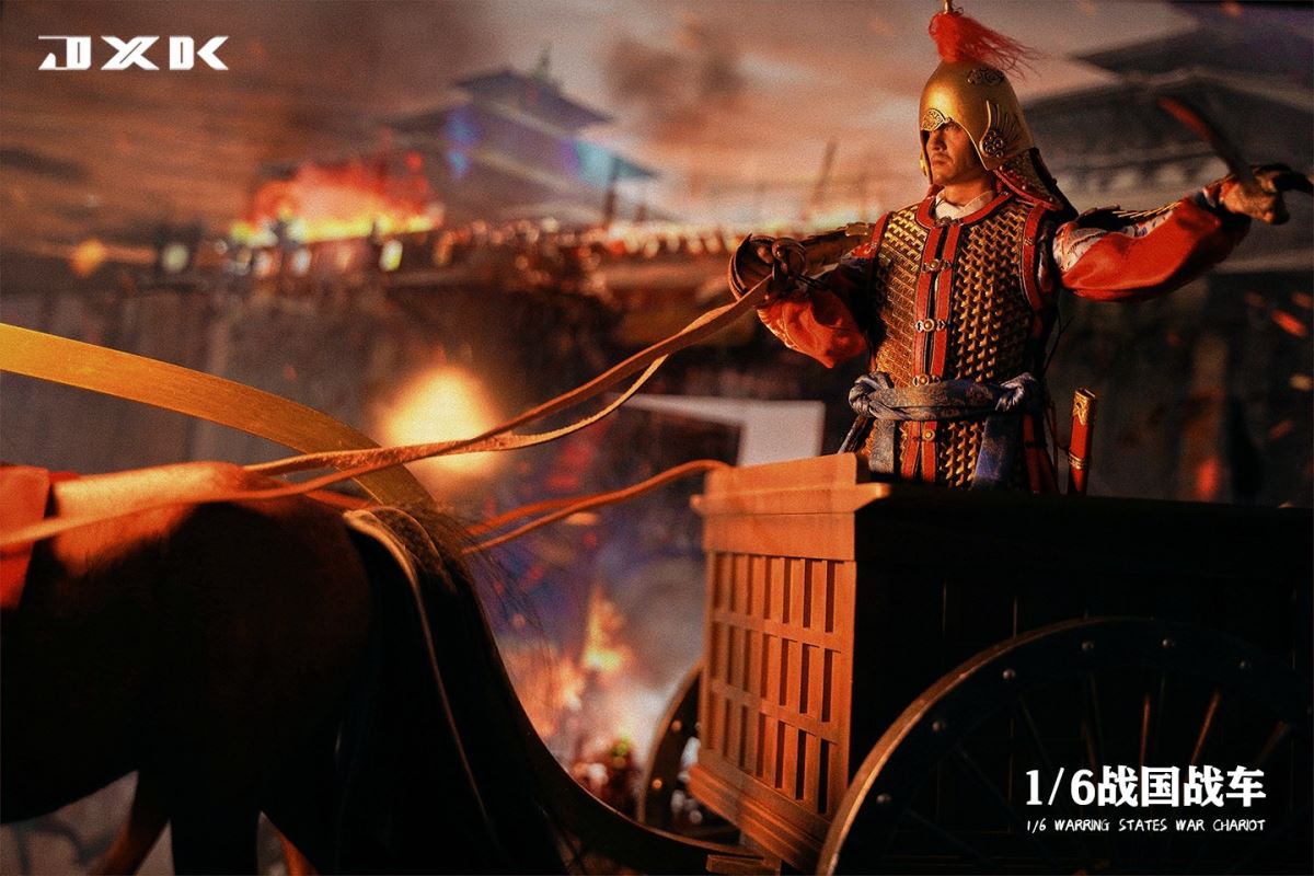 Warring States War Chariot scene platform 1/6