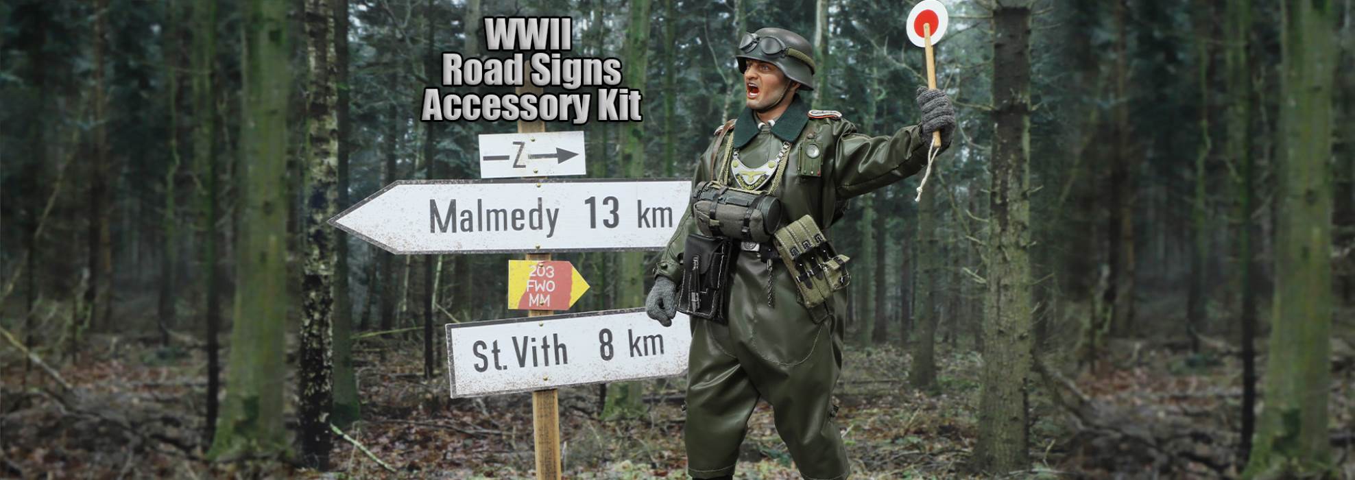 World War II Street Sign Universal Accessory Kit 1/6