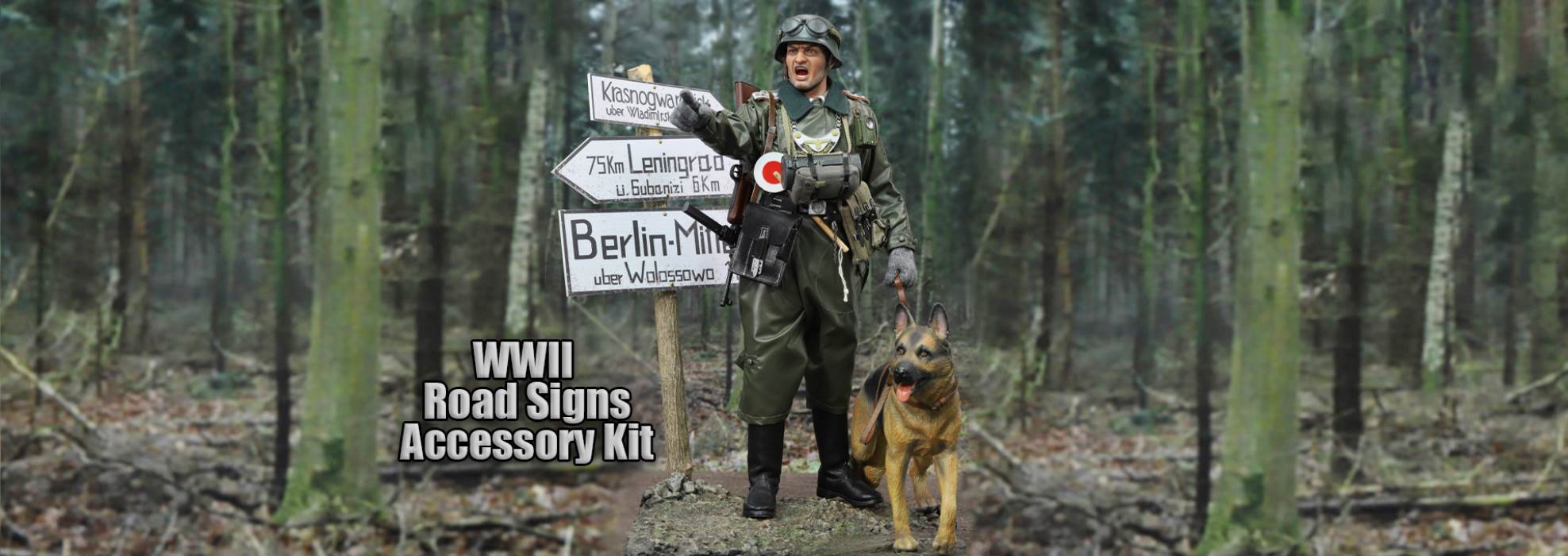 World War II Street Sign Universal Accessory Kit 1/6