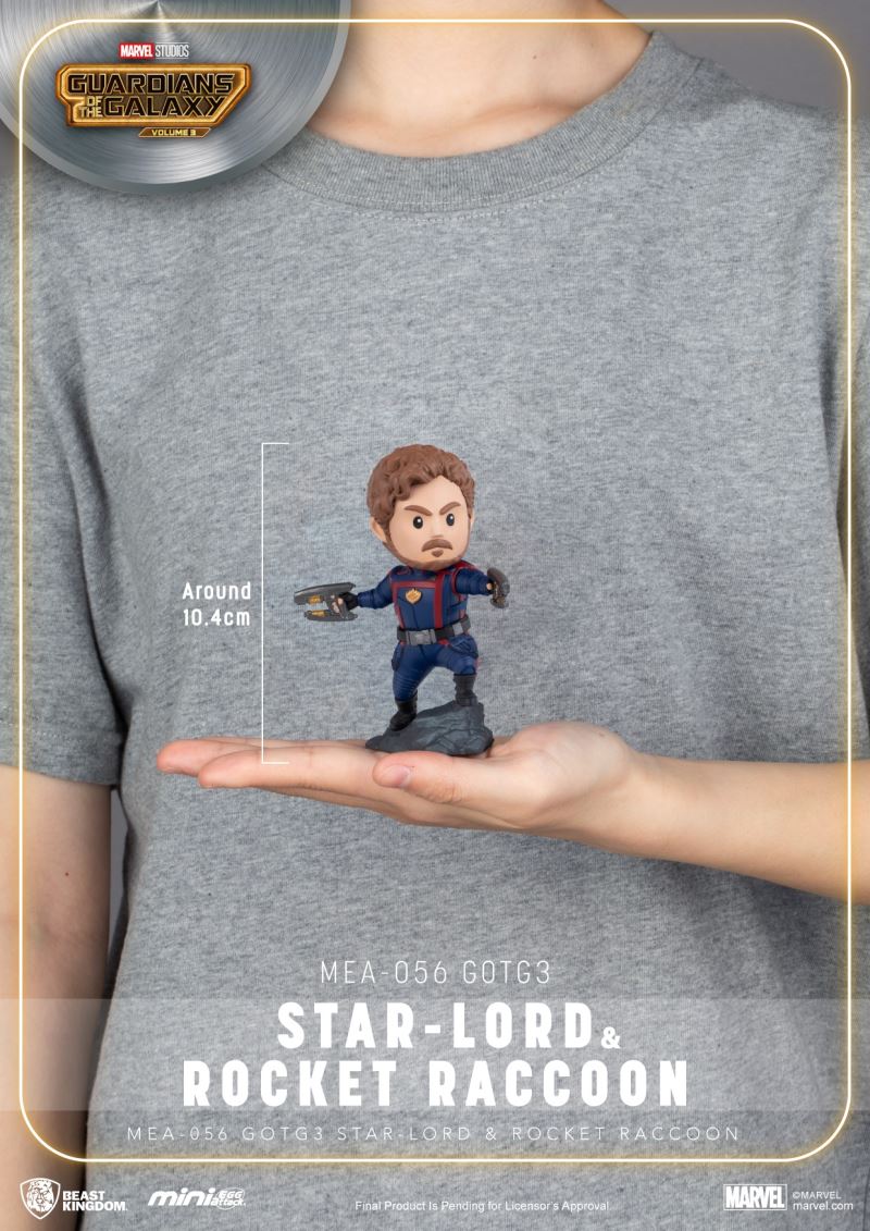 Egg Attack: Guardians of the Galaxy 3 - Star-Lord and Rocket Raccoon Set Mini Egg Attack Series Dolls