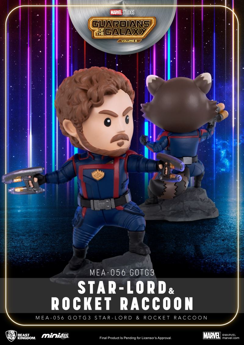 Egg Attack: Guardians of the Galaxy 3 - Star-Lord and Rocket Raccoon Set Mini Egg Attack Series Dolls