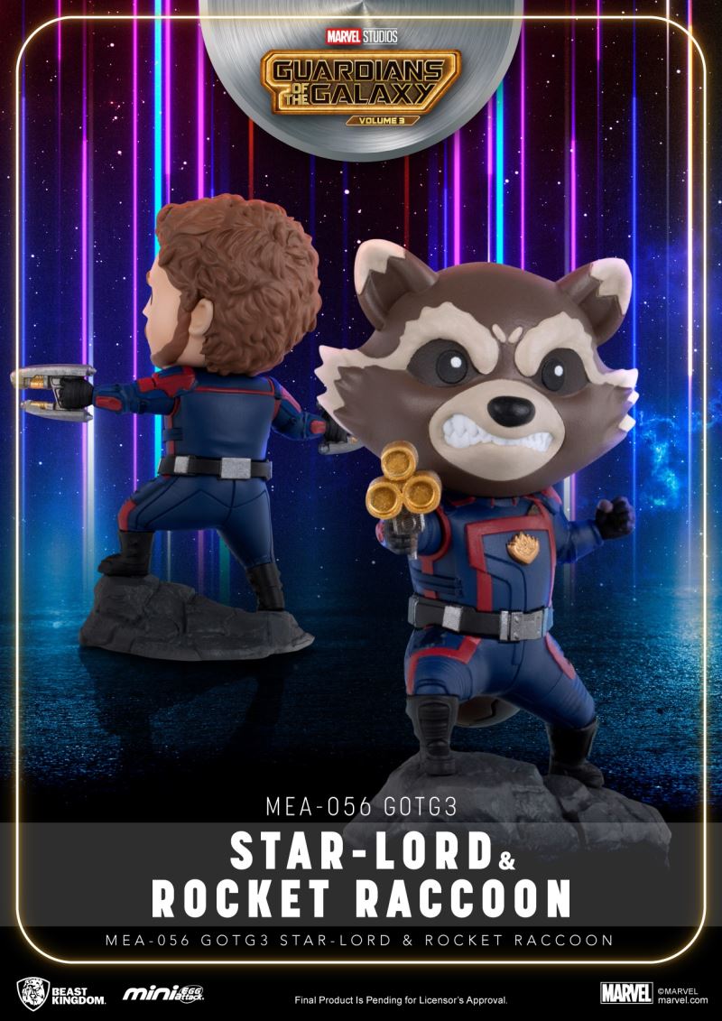 Egg Attack: Guardians of the Galaxy 3 - Star-Lord and Rocket Raccoon Set Mini Egg Attack Series Dolls