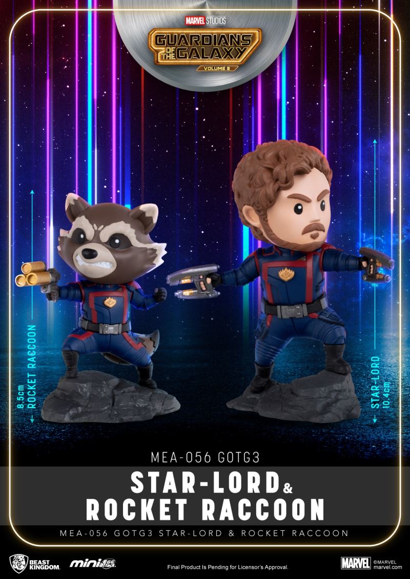Egg Attack: Guardians of the Galaxy 3 - Star-Lord and Rocket Raccoon Set Mini Egg Attack Series Dolls
