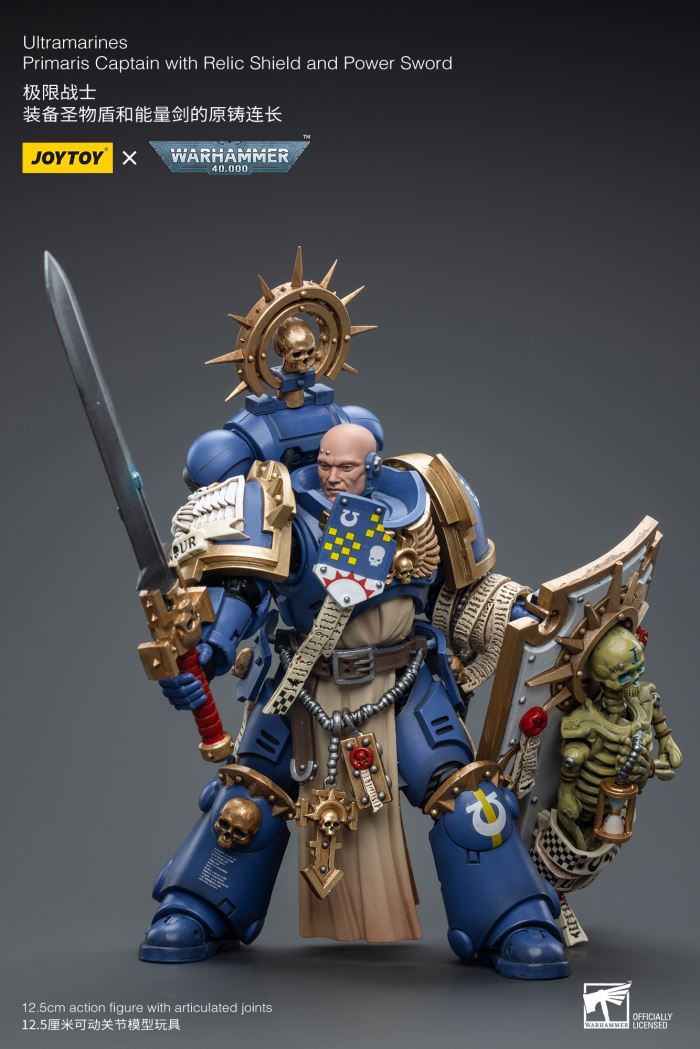 Ultramarines Primaris Captain with Relic Shield and Power Sword