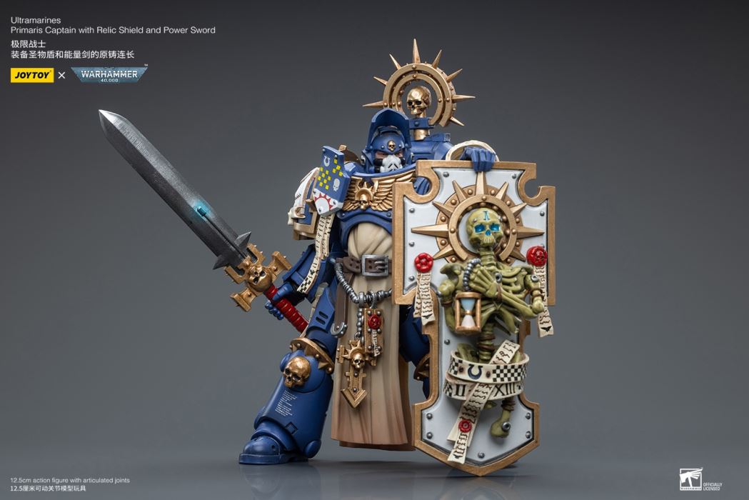 Ultramarines Primaris Captain with Relic Shield and Power Sword