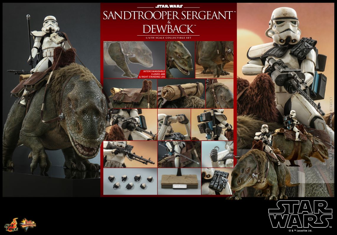 Sandtrooper Sergeant & Dewback - Star Wars Episode IV : A New Hope 1/6