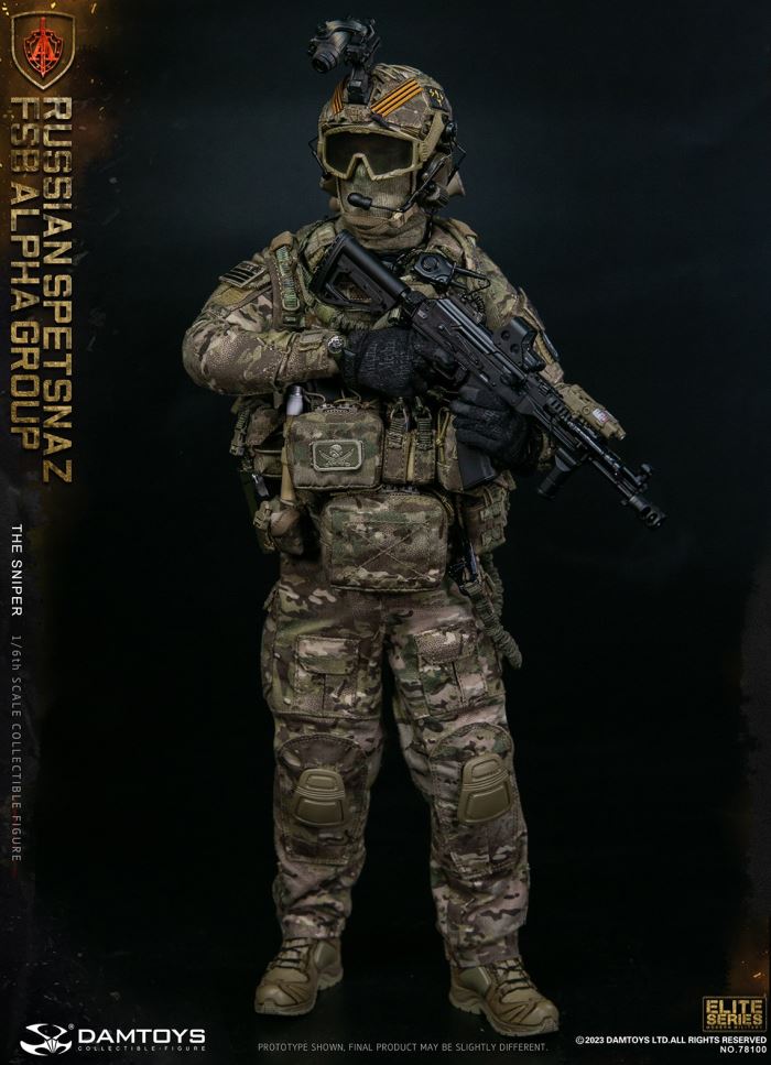 RUSSIAN SPETSNAZ FSB ALPHA GROUP SNIPER 1/6