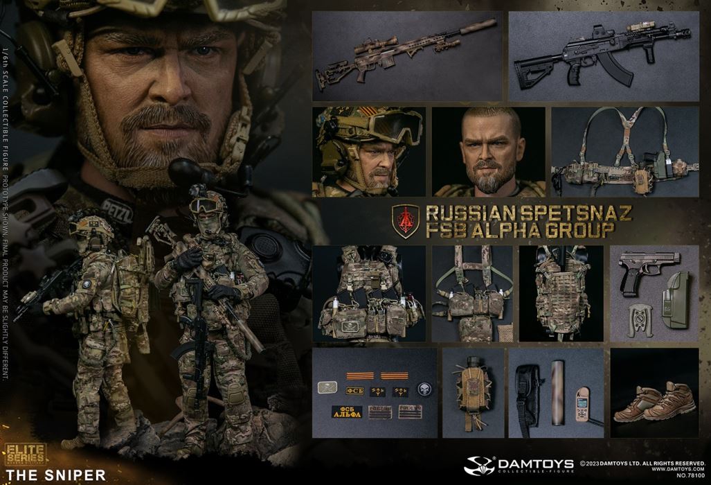 RUSSIAN SPETSNAZ FSB ALPHA GROUP SNIPER 1/6