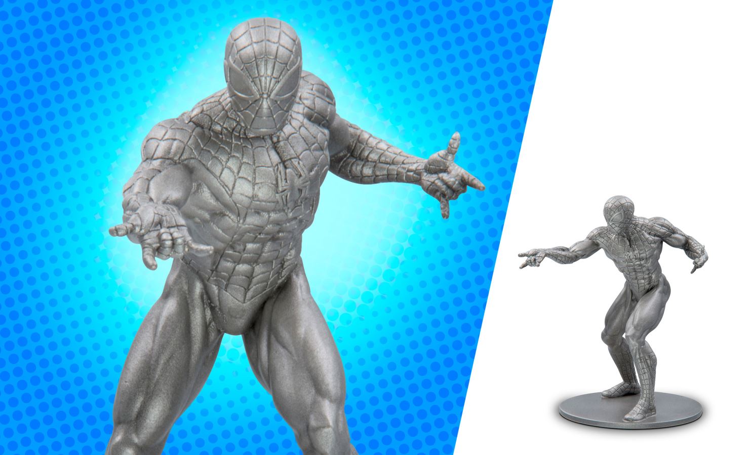 SPIDER-MAN SILVER MINIATURE
