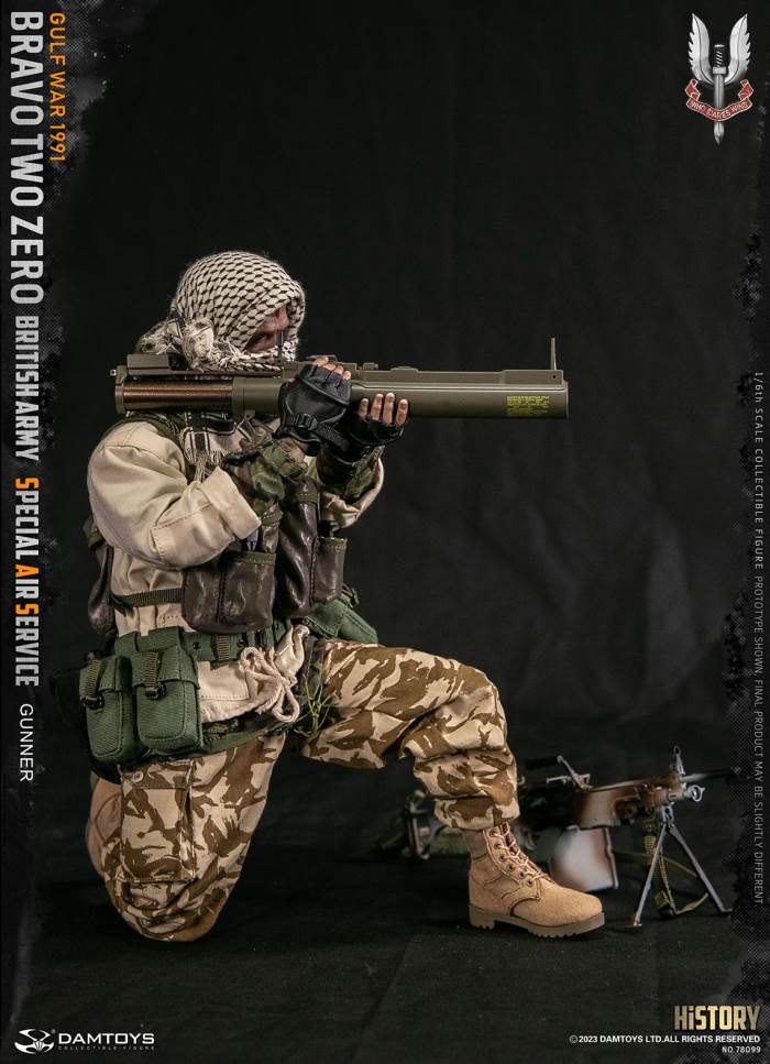 British SAS Special Air Service Regiment-Machine Gunner 1991 Gulf War 1/6