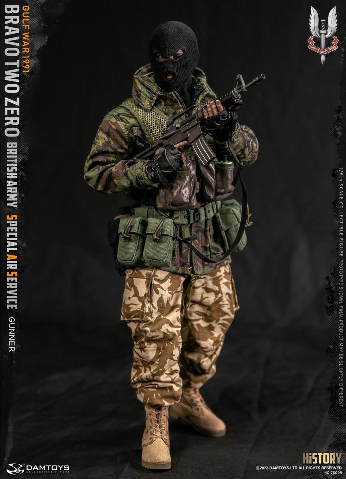 British SAS Special Air Service Regiment-Machine Gunner 1991 Gulf War 1/6