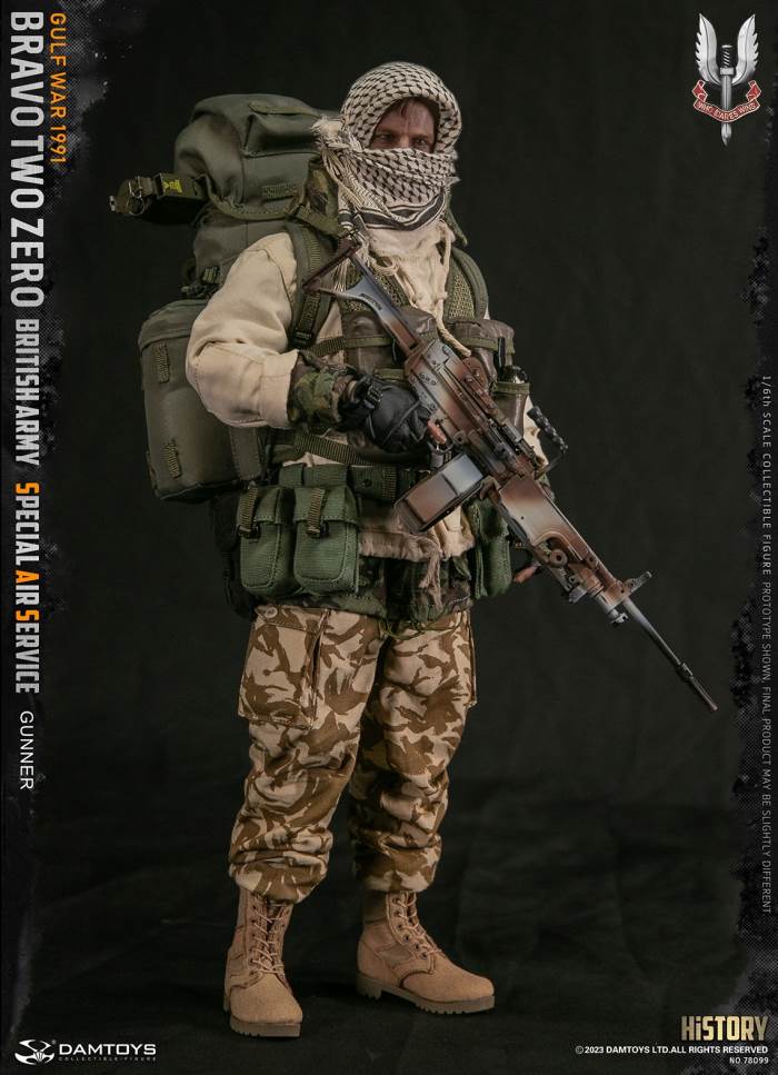British SAS Special Air Service Regiment-Machine Gunner 1991 Gulf War 1/6