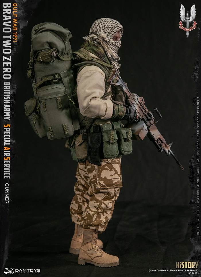 British SAS Special Air Service Regiment-Machine Gunner 1991 Gulf War 1/6