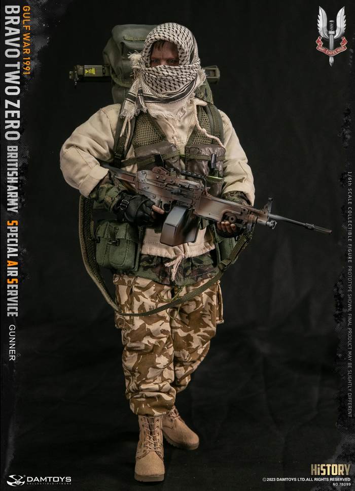 British SAS Special Air Service Regiment-Machine Gunner 1991 Gulf War 1/6