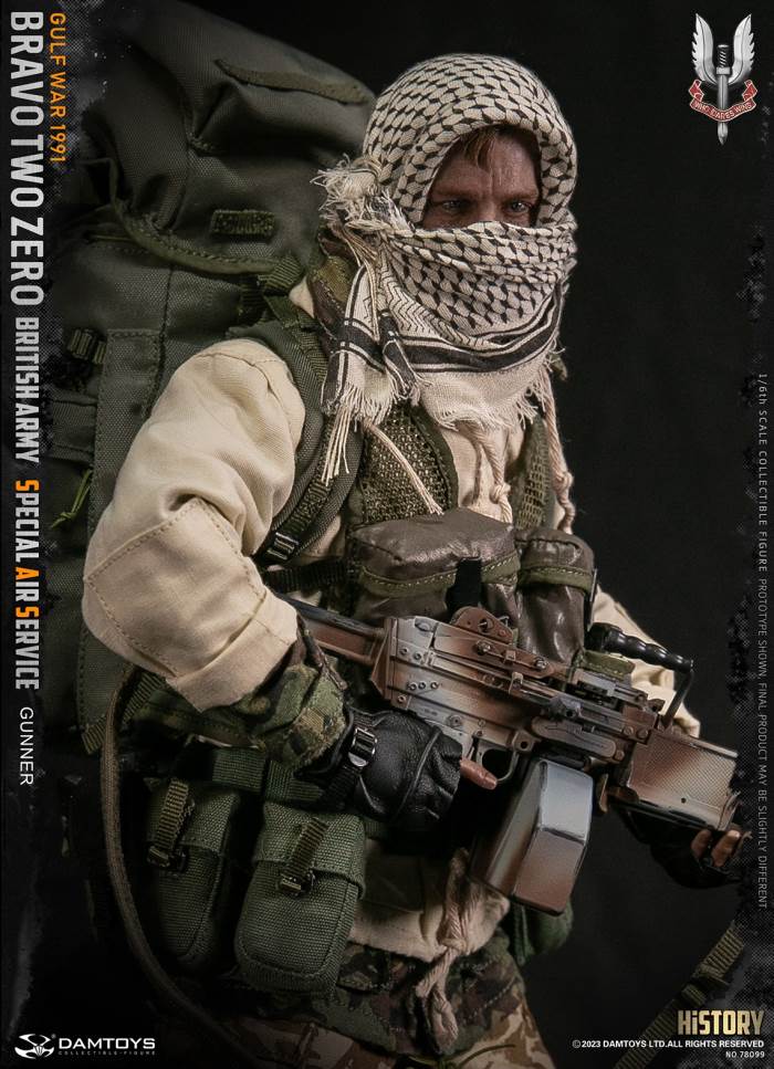 British SAS Special Air Service Regiment-Machine Gunner 1991 Gulf War 1/6