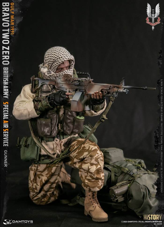 British SAS Special Air Service Regiment-Machine Gunner 1991 Gulf War 1/6