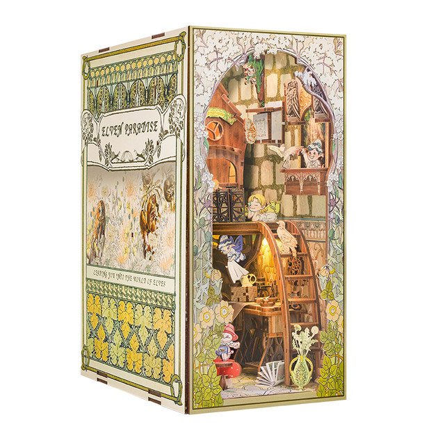 Miniature Doll House Elven Paradise Wooden Handmade Kit