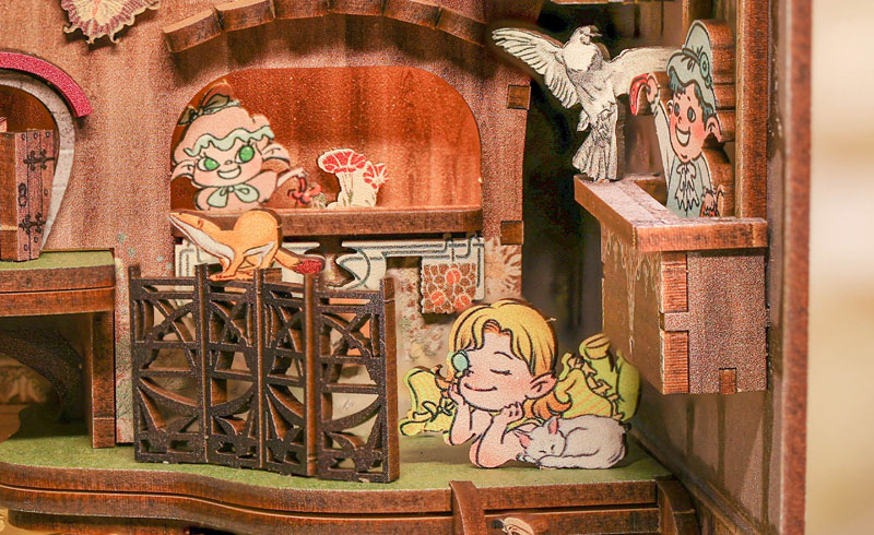 Miniature Doll House Elven Paradise Wooden Handmade Kit