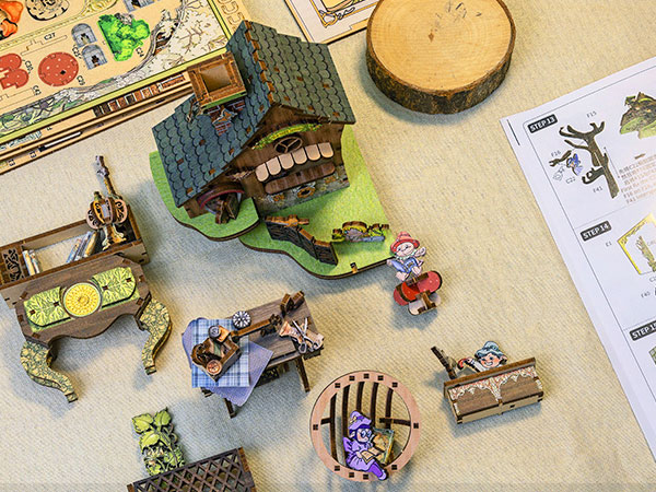 Miniature Doll House Elven Paradise Wooden Handmade Kit