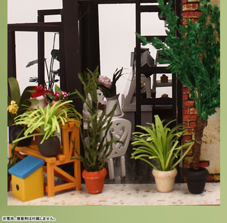 Miniature Doll House Cafe Shop Wooden Handmade Kit