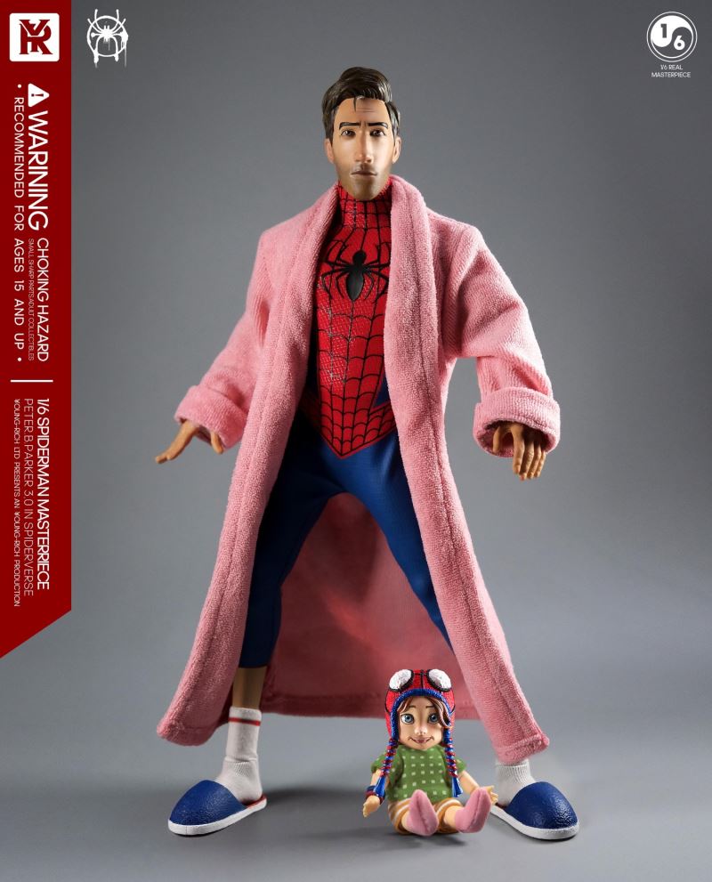 Spider-Man Across the Spider Verse -Middle-aged Parker 3.0 Father and Daughter