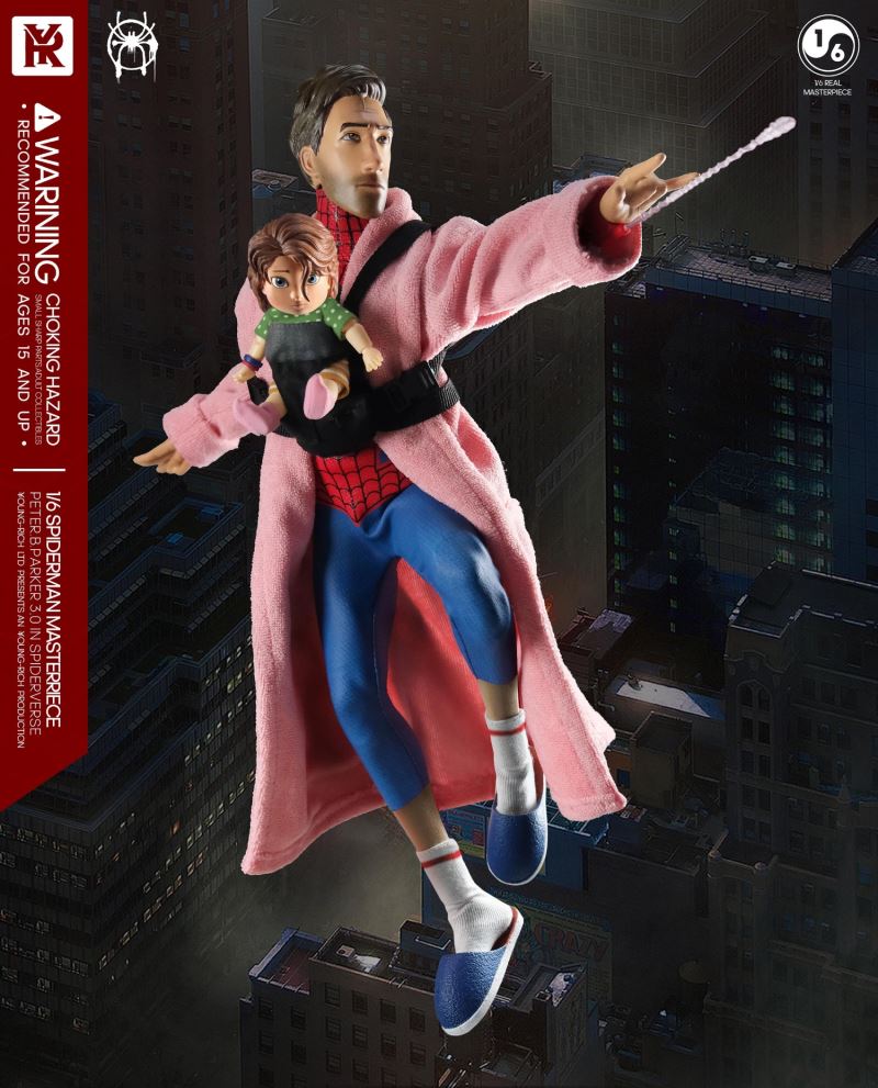 Spider-Man Across the Spider Verse -Middle-aged Parker 3.0 Father and Daughter